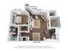 1 bedroom 1 bathroom floor plan B 1 bedroom 1 bathroom floor plan Bat Sawgrass Apartments, Orlando, 32812