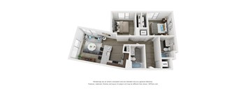B1 Floor Plan at South Falls Tower, Richmond, VA, 23224