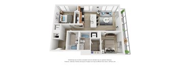 B2 Floor Plan  at South Falls Tower, Virginia, 23224