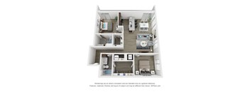 B6 Floor Plan at South Falls Tower, Richmond, Virginia
