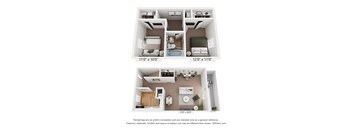 2 bed 1 bath at Staples Mill Townhomes Apartments, Virginia, 23228
