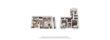 3 bed 2 bath at Staples Mill Townhomes Apartments, Richmond, VA