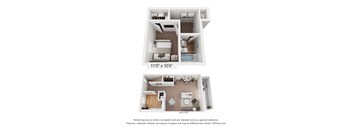 1 bed 1 bath at Staples Mill Townhomes Apartments, Virginia