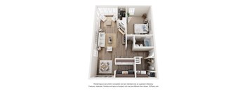 1 bed 1 bath B at The Timbers Apartments, Richmond, VA, 23235