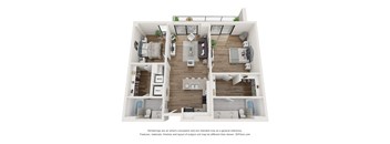 B1 floor plan at Hydro, Richmond, Virginia