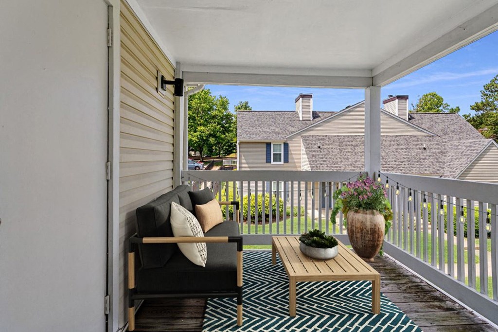Private Balcony at Ashton Creek Apartments, PRG Real Estate Management, Virginia