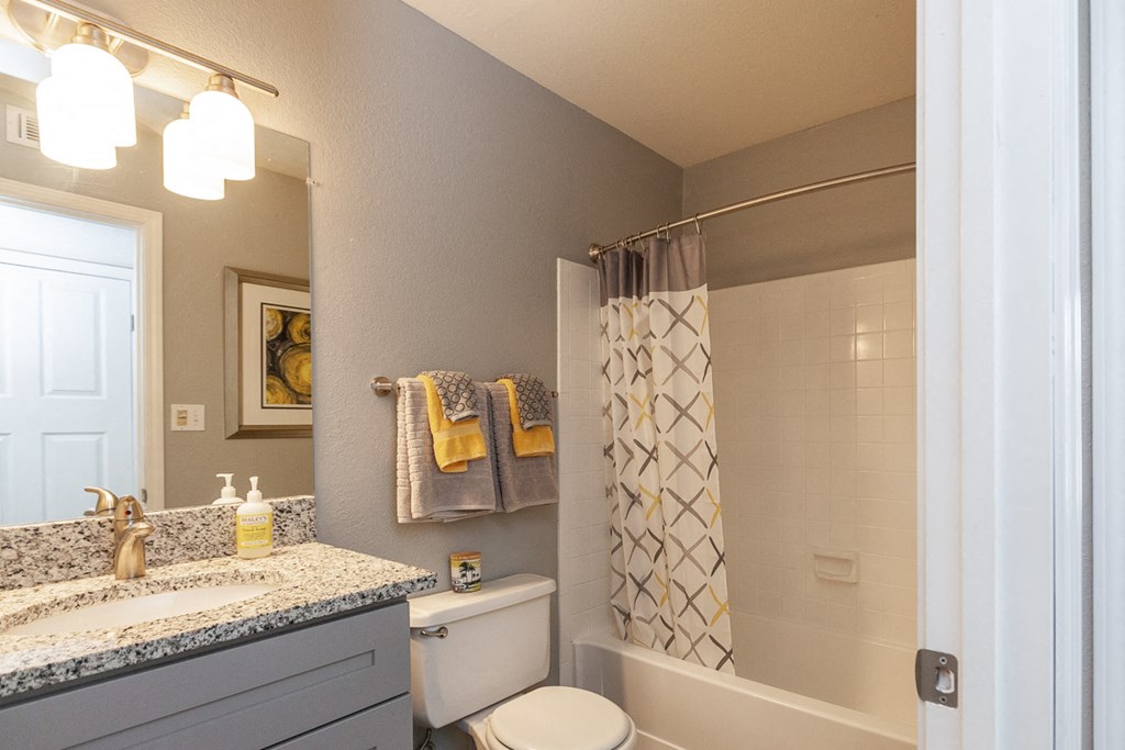 Luxurious Bathrooms at The Reserve At Barry Apartments, Kansas City, MO, 64154