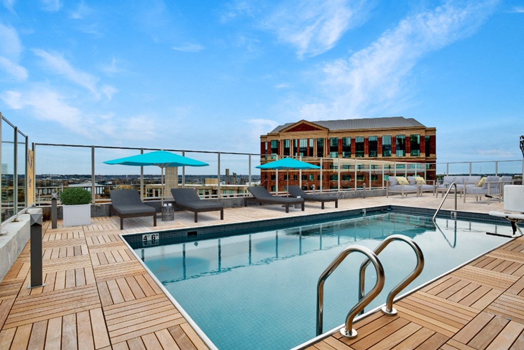 Sparkling New Pool at The Locks Tower, Richmond, VA, 23219