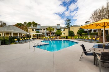 Mini Swimming Pool And Relaxing Area Mini Swimming Pool And Relaxing Area at Palmetto Place Apartments, Taylors, SC, 29687 - Photo Gallery 6
