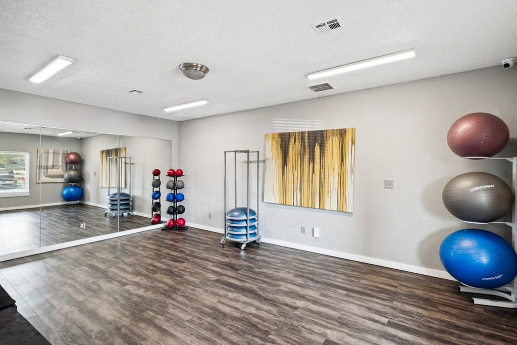 Yoga Studio at The Reserve At Barry Apartments, Kansas City, Missouri