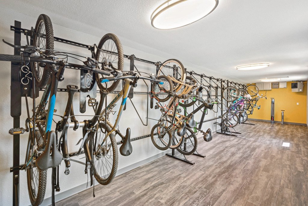 Bike Storage Facilities at The Reserve At Barry Apartments, Kansas City, Missouri