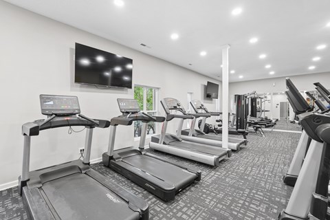 Cardio equipment in the fitness center at Park Ridge Estates