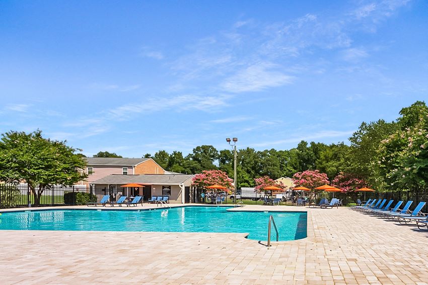 Swimming Pool With Relaxing Sundecks Swimming Pool With Relaxing Sundecks at Staples Mill Townhomes, Richmond, VA