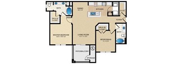 Two Bedrooms & Two Bathrooms. Bedrooms offer Walk-In-Closets. Open Floor Plan with Kitchen Island, Living Room and Dining Room. Private Patio with Storage Closet.