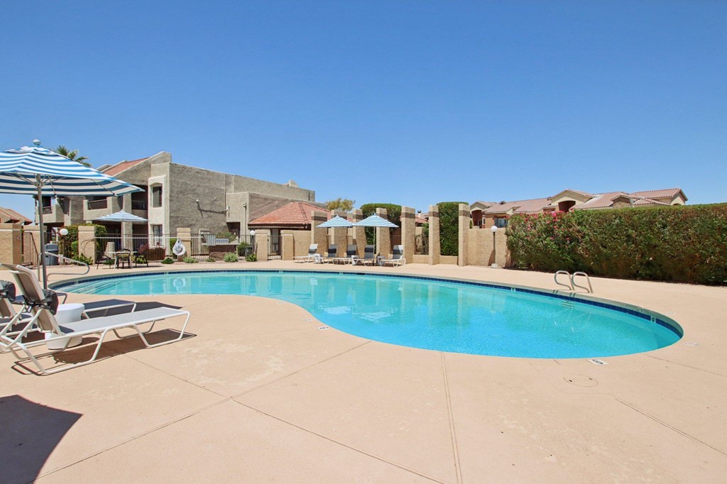 Pool Area at Sundancer Apartments, Tolleson, AZ