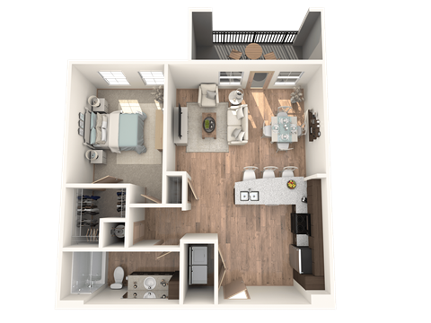 1x1 Bedroom at District at Medical Center, San Antonio, 78229