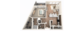 1 Bedroom | 1.5 Bathroom with attached patio