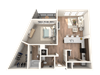 1x1.5 Bedroom 1x1.5 Bedroom
