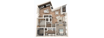 1 Bedroom | 1.5 Bathroom with a Den and attached patio