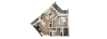 1x1 Bedroom at District at Medical Center, San Antonio, TX