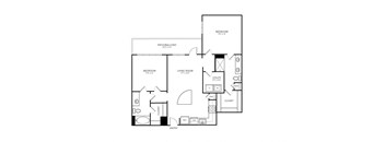 Two Bedroom and Two Bathroom. Private Balcony.  995 Square Feet