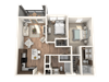 2x2 Bedroom 2x2 Bedroom