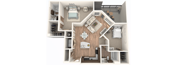 2 Bedroom | 2 Bathroom with attached patio