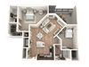 2x2 Bedroom 2x2 Bedroom