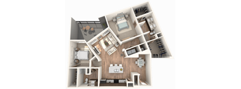2 Bedroom | 2 Bathroom with attached patio