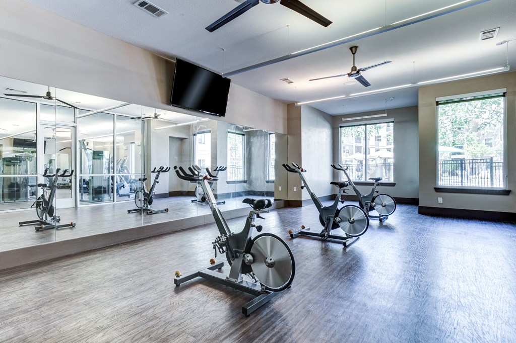 Large Fitness Room - Plenty of Fitness Equipment at District at Medical Center, San Antonio
