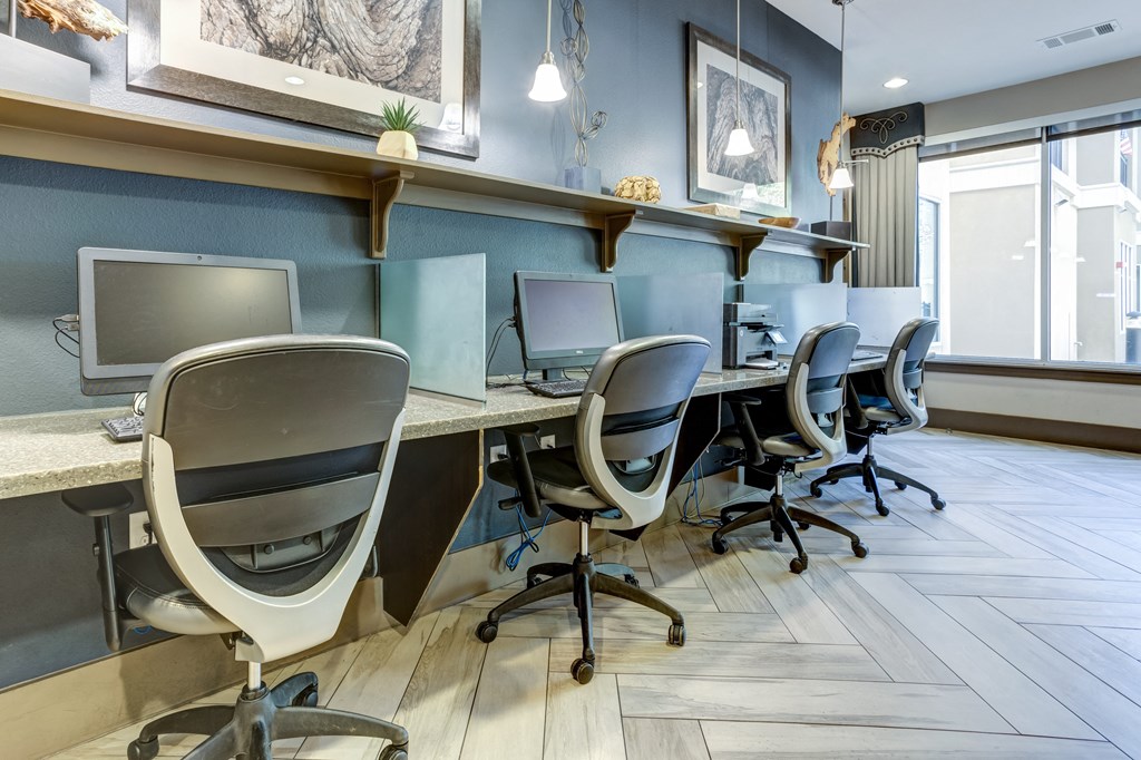 Resident Business Center - Computers & Printer at District at Medical Center, San Antonio