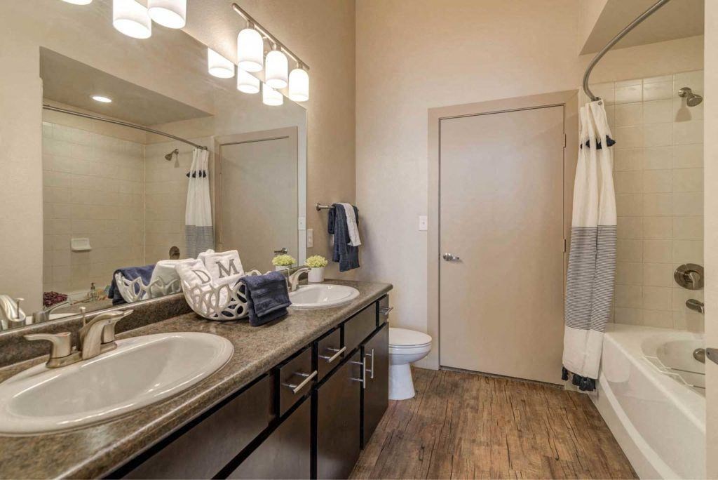 2-Bedroom Bathroom at District at Medical Center, San Antonio