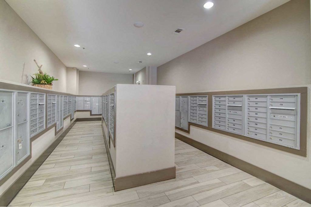 Indoor Mail Center Room at District at Medical Center, San Antonio