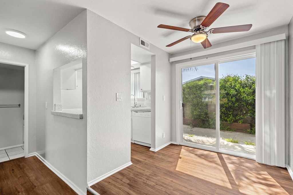 Living Room View to Outdoor Patio