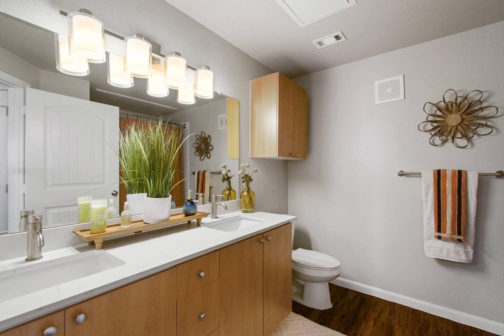 Model Bathroom at Mission Hills Apartments, San Antonio, 78258