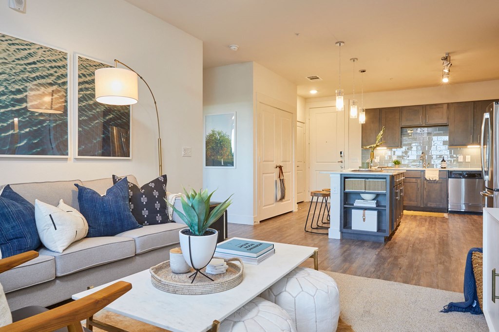 Living Room - Open Floor Plans at Addison Medical Center Apartments, San Antonio