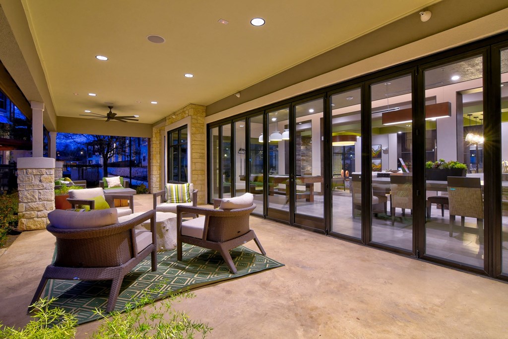 Covered Outdoor Clubhouse Patio