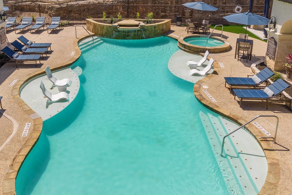 Pool & Spa Area at Mission Hills Apartments, San Antonio, 78258