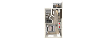 Studio Floorplan at Oakridge Apartments, Arizona