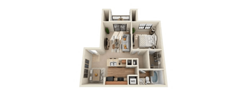a bedroom floor plan is shown in this image