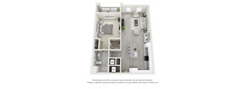 A2 Floor Plan at AVLI AT CROSSTOWN CENTER APARTMENTS, TAMPA, FL