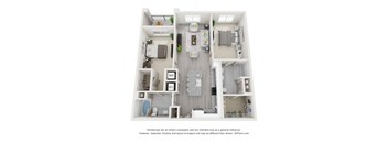 B1 Floor Plan at AVLI AT CROSSTOWN CENTER APARTMENTS, TAMPA, 33619