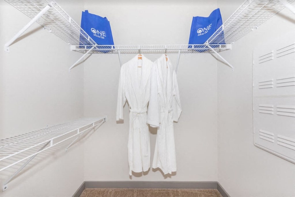 One White Oak Walk-in Closet in Georgia Apartments