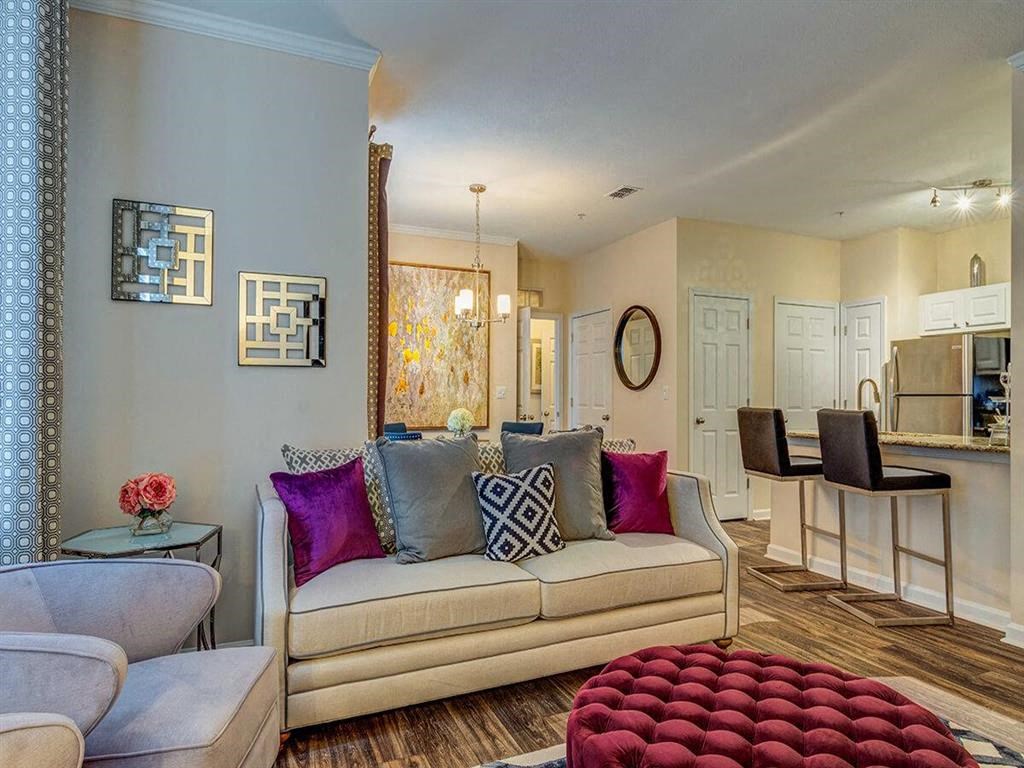 Bright Manchester Place Living Room in Lithia Springs, GA Rentals