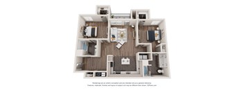 the outlook floor plan  3 bedroom  1190 sq ft