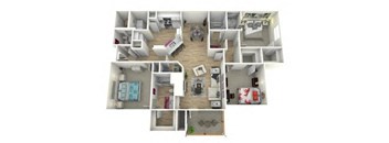 3 Bed Floorplan at Manchester Place Apartments, Lithia Springs