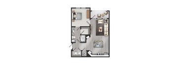 A4 Floor Plan at TRAILSIDE VERDAE APARTMENTS, South Carolina