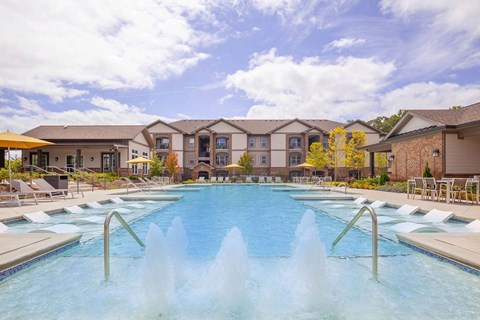 Clear Pool at One White Oak Apartments, Cumming