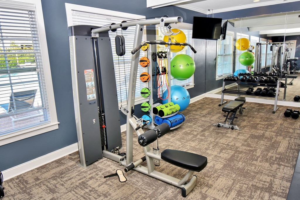 Riverstone Gym with machine and balls