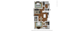 a floor plan of a 1 bedroom apartment